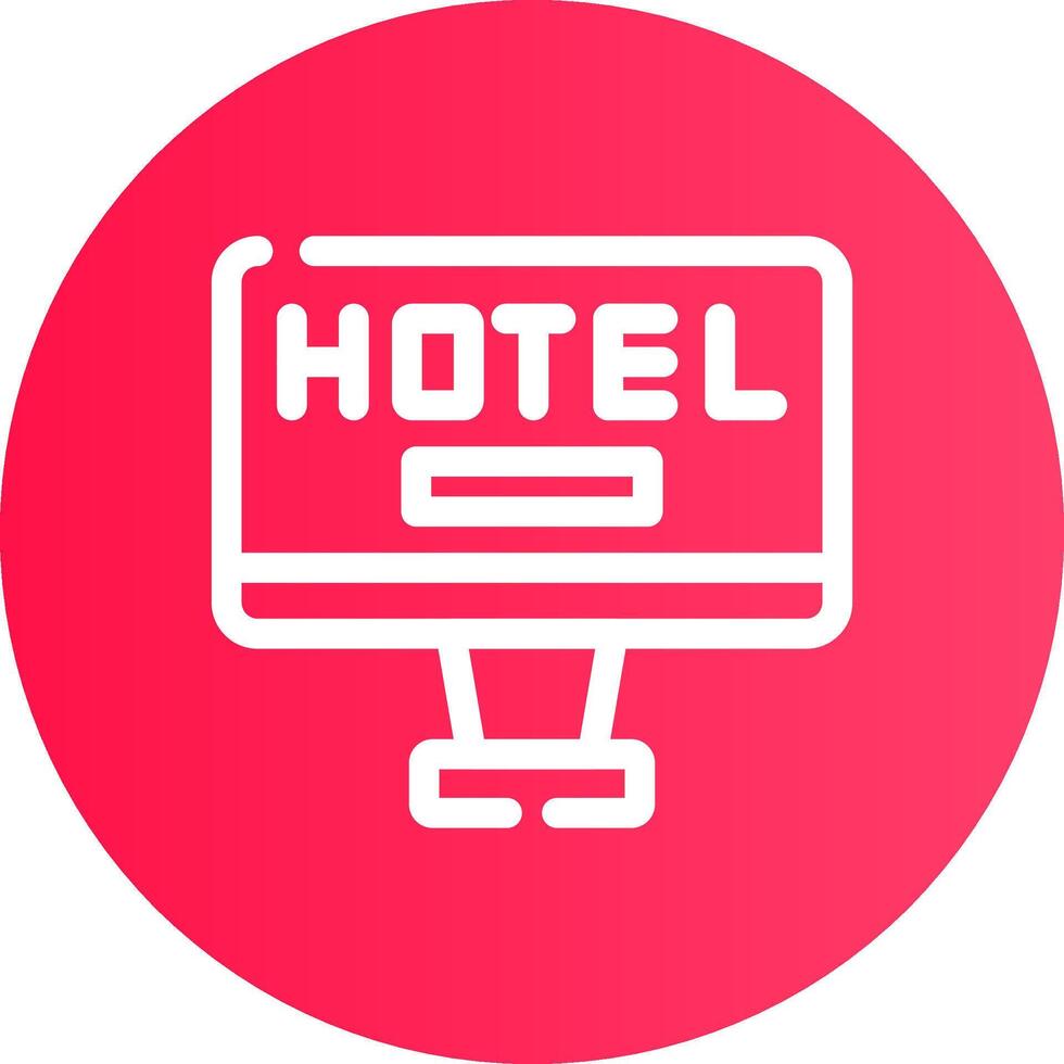 Online Booking Creative Icon Design vector