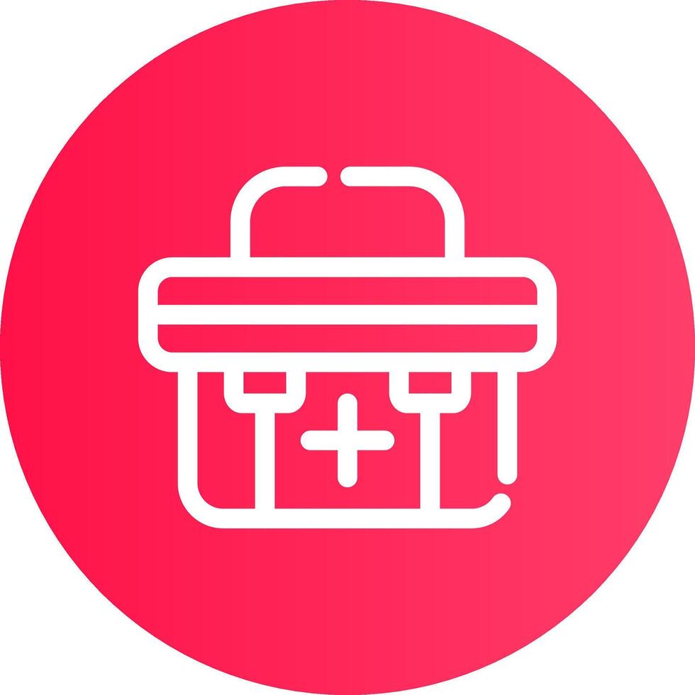 First Aid Kit Creative Icon Design vector