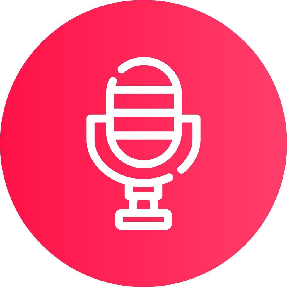 Microphone Creative Icon Design vector