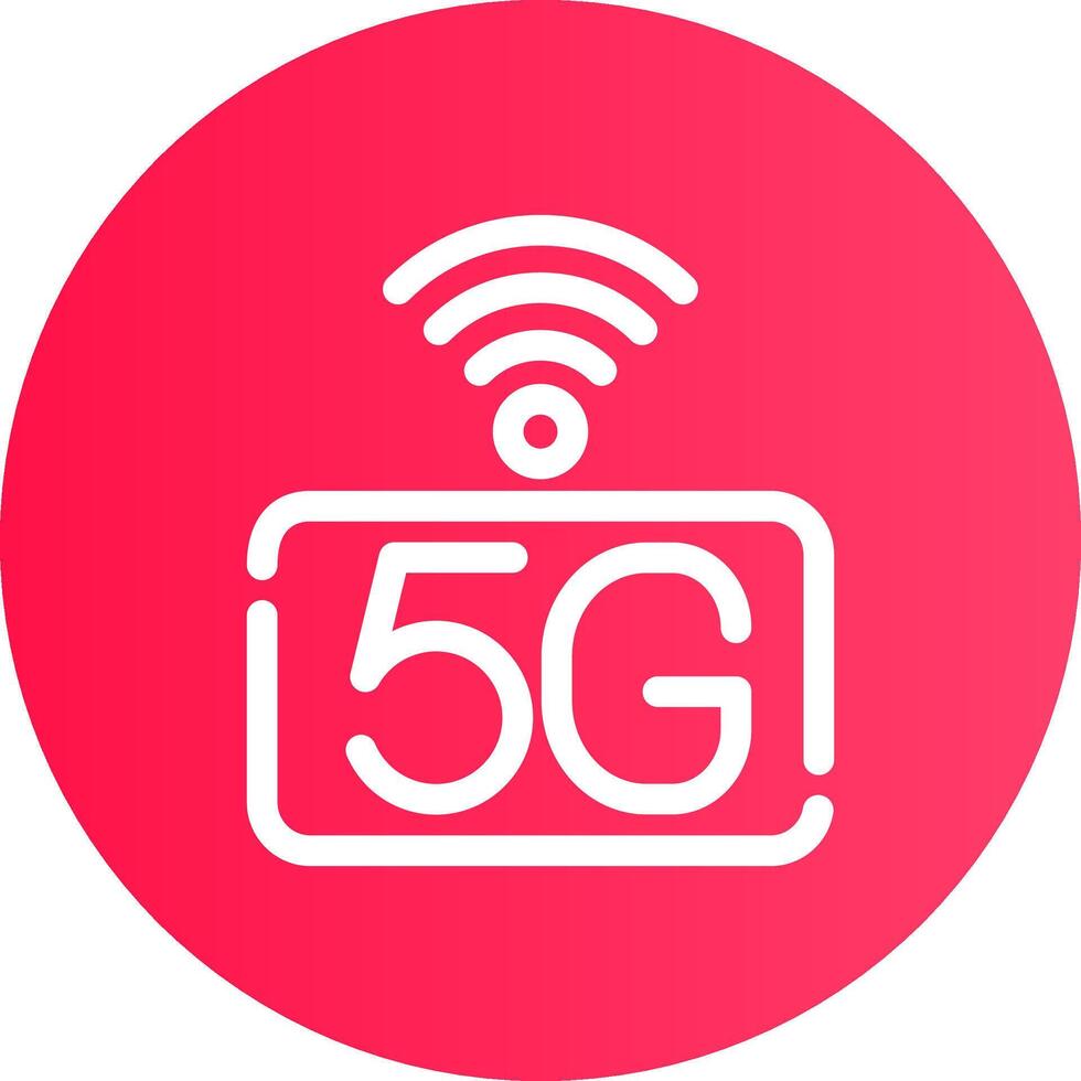 5G Network Creative Icon Design vector