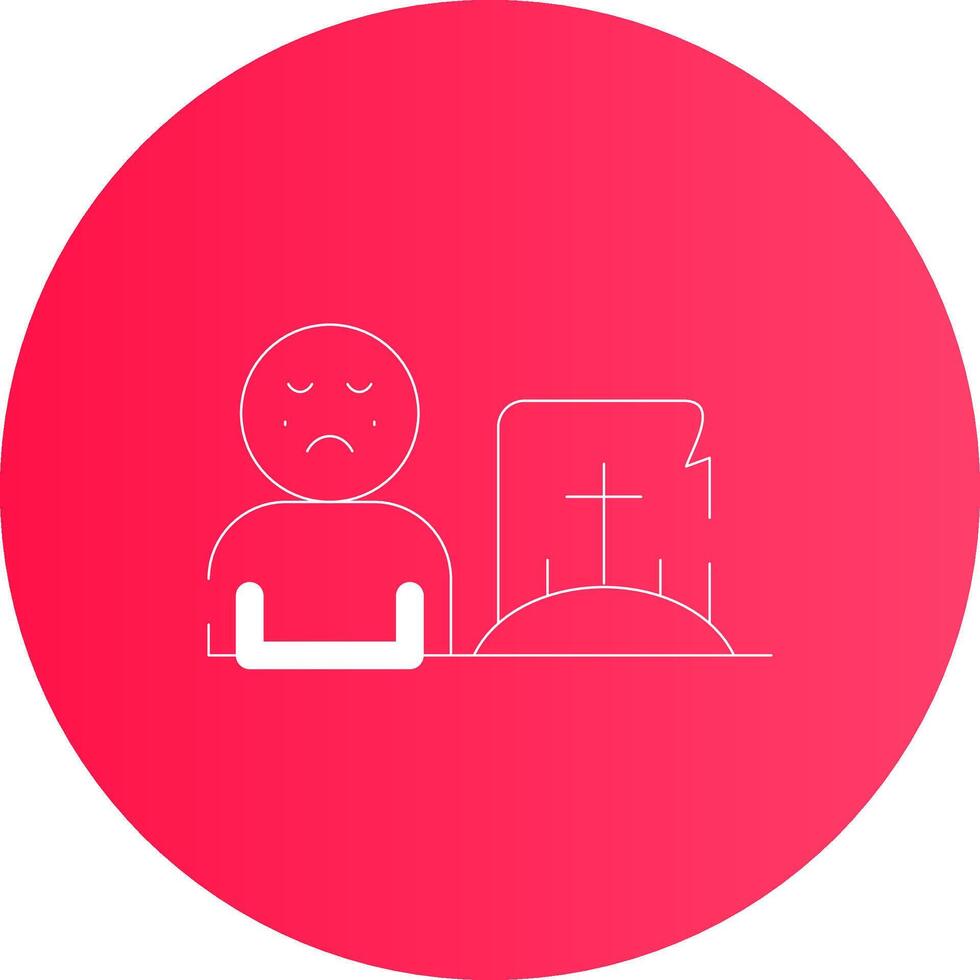 Grave Creative Icon Design vector