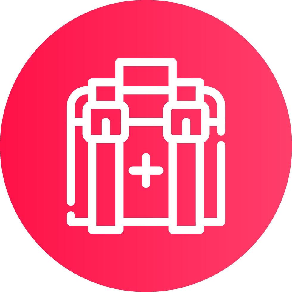 First Aid Kit Creative Icon Design vector