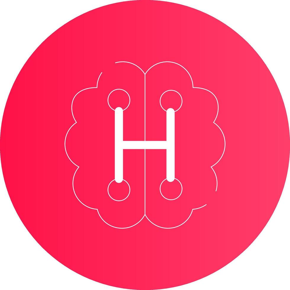 Humanoid Robot Creative Icon Design vector