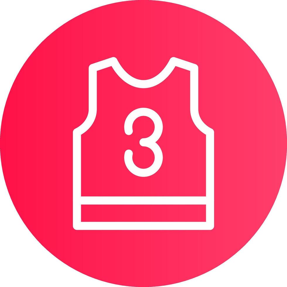 Basketball Jersey Creative Icon Design vector