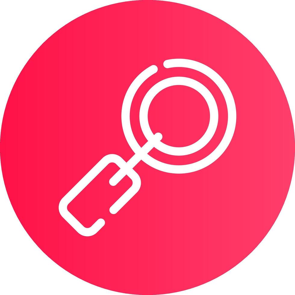Magnifying Glass Creative Icon Design vector