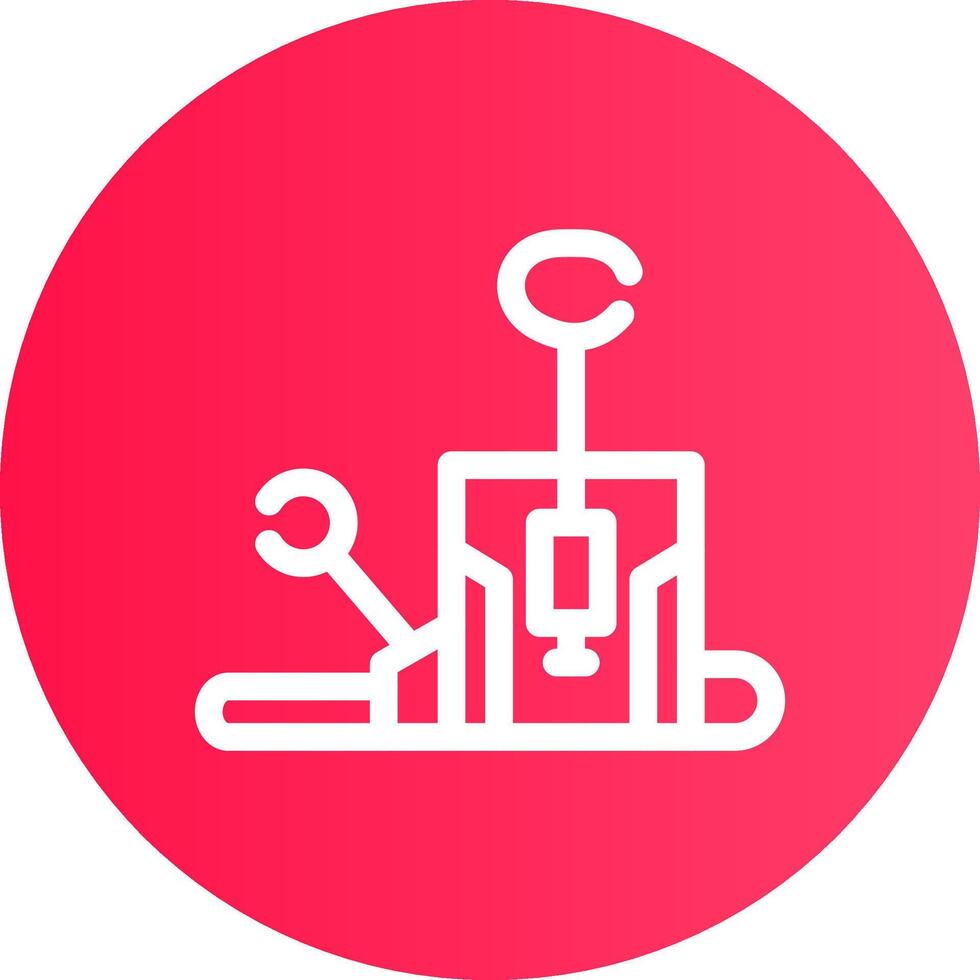 Pilates Chair Creative Icon Design vector