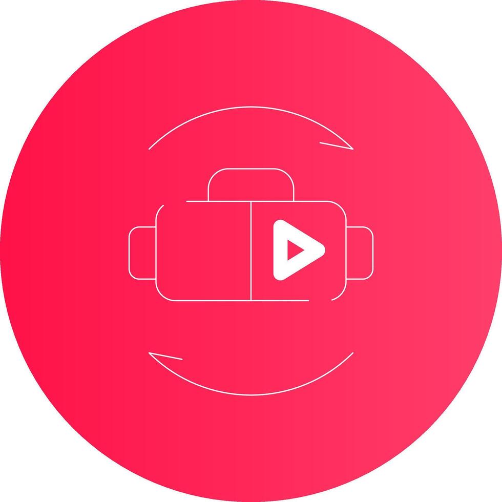 Virtual Reality Creative Icon Design vector