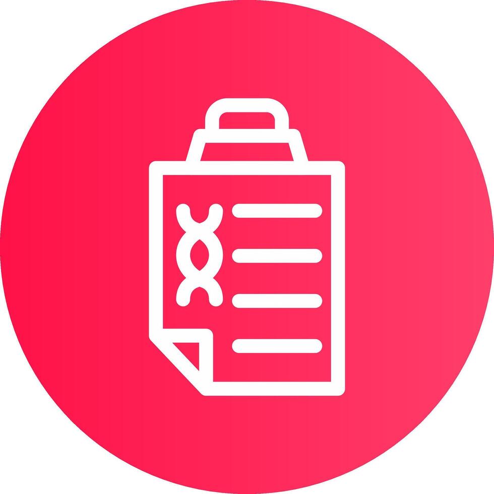 DNA Test Creative Icon Design vector