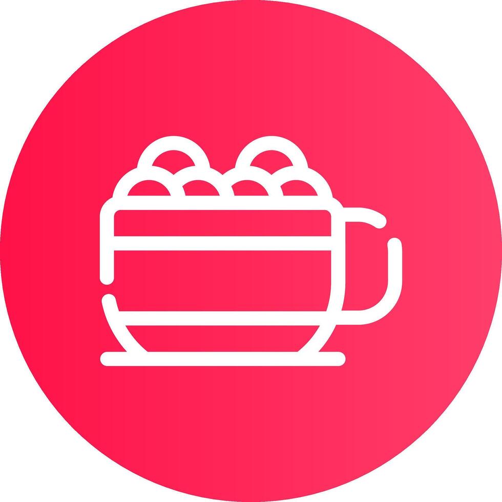 Hot Chocolate Creative Icon Design vector