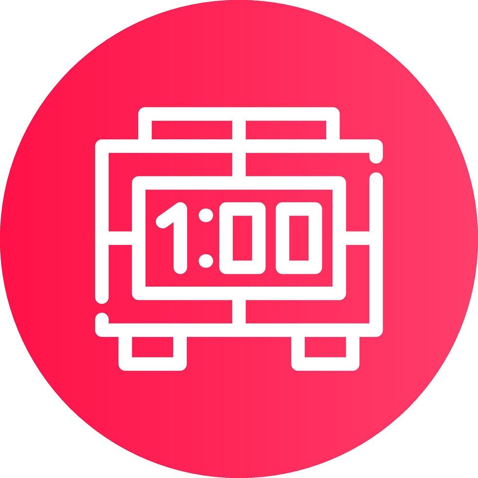 Digital Clock Creative Icon Design vector