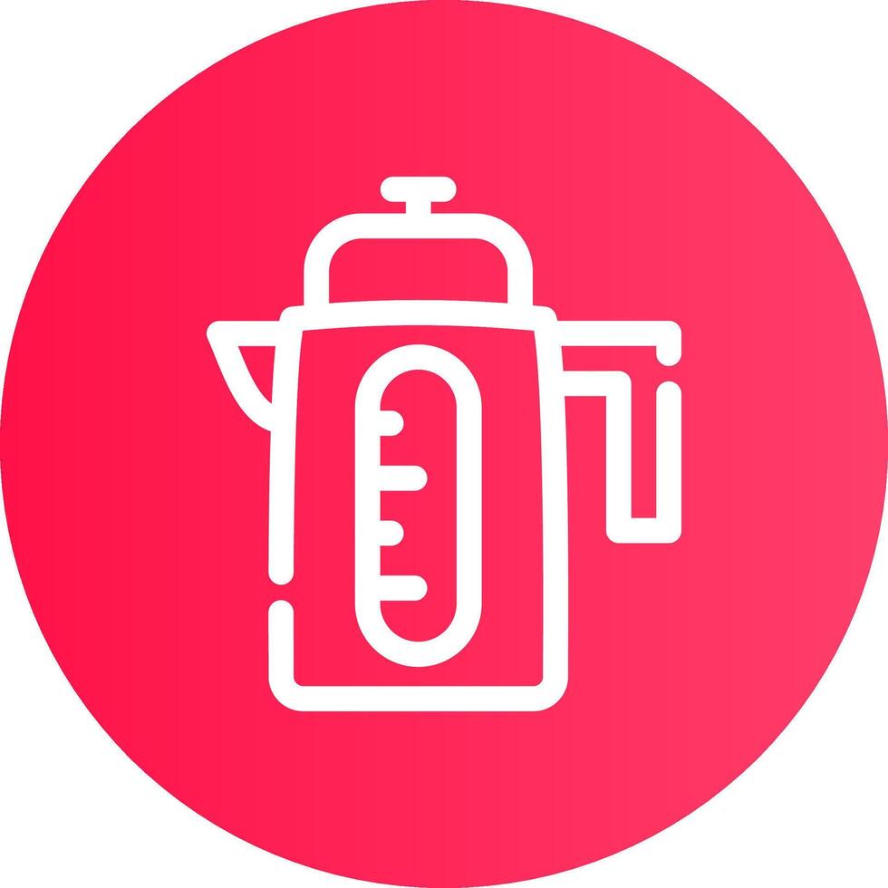 Electric Kettle Creative Icon Design vector