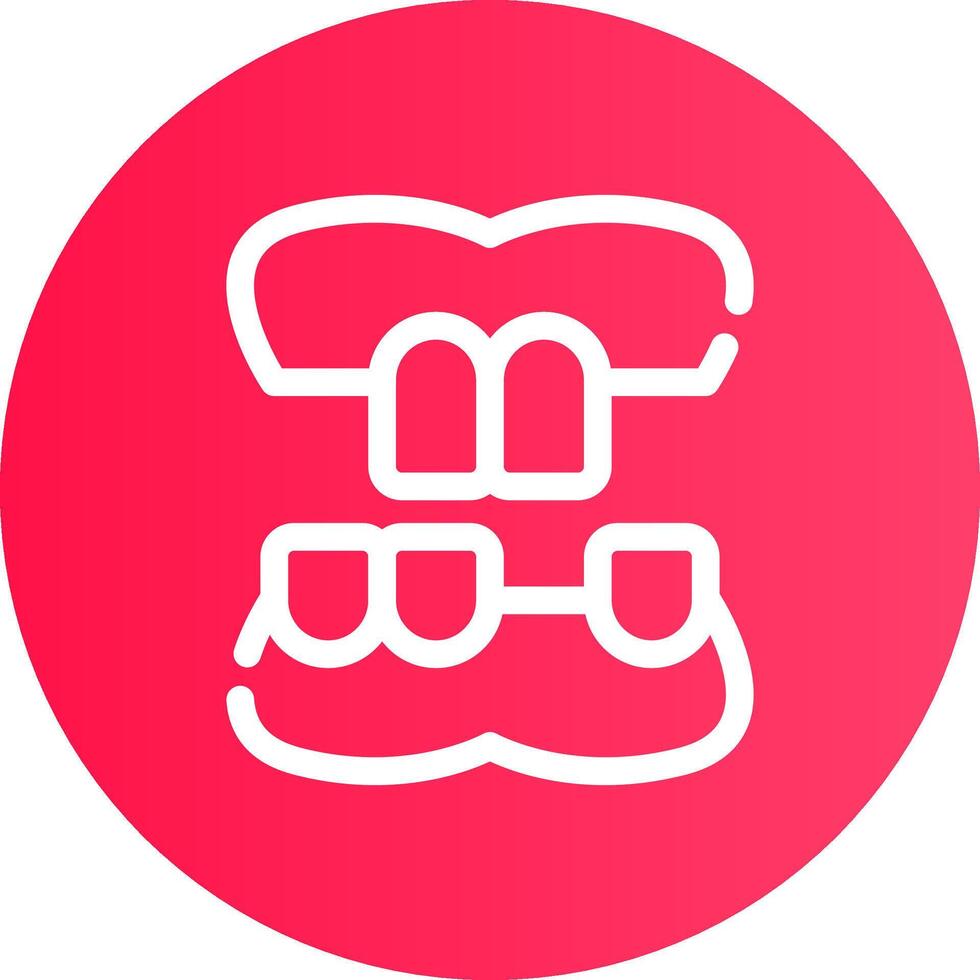Denture Creative Icon Design vector