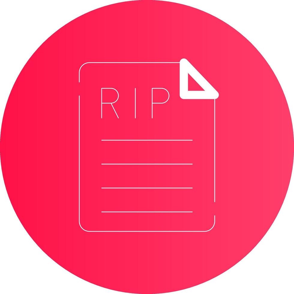 Death Certificate Creative Icon Design vector