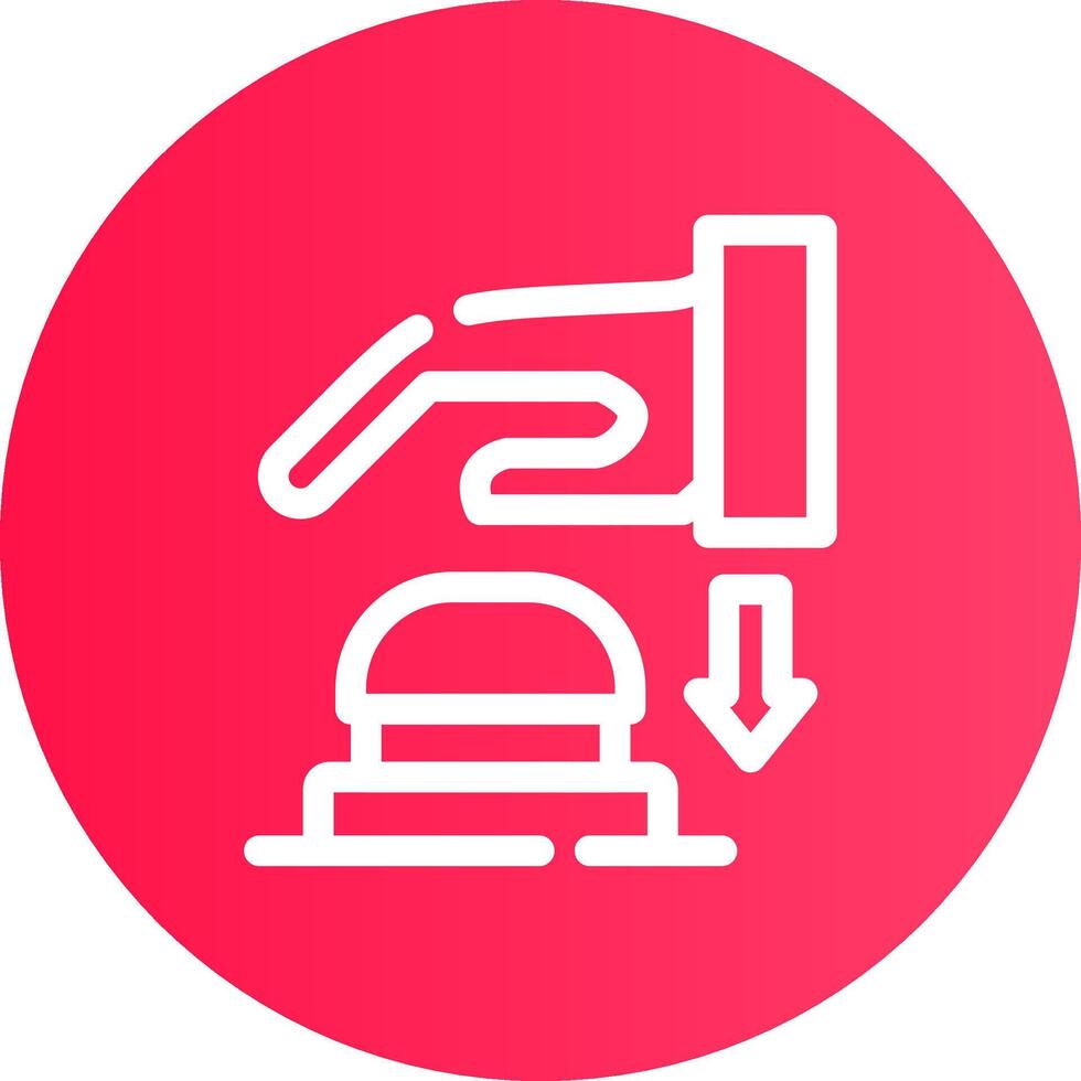Emergency Button Creative Icon Design vector