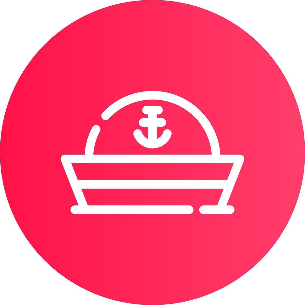 diseño de icono creativo de sombrero de marinero vector