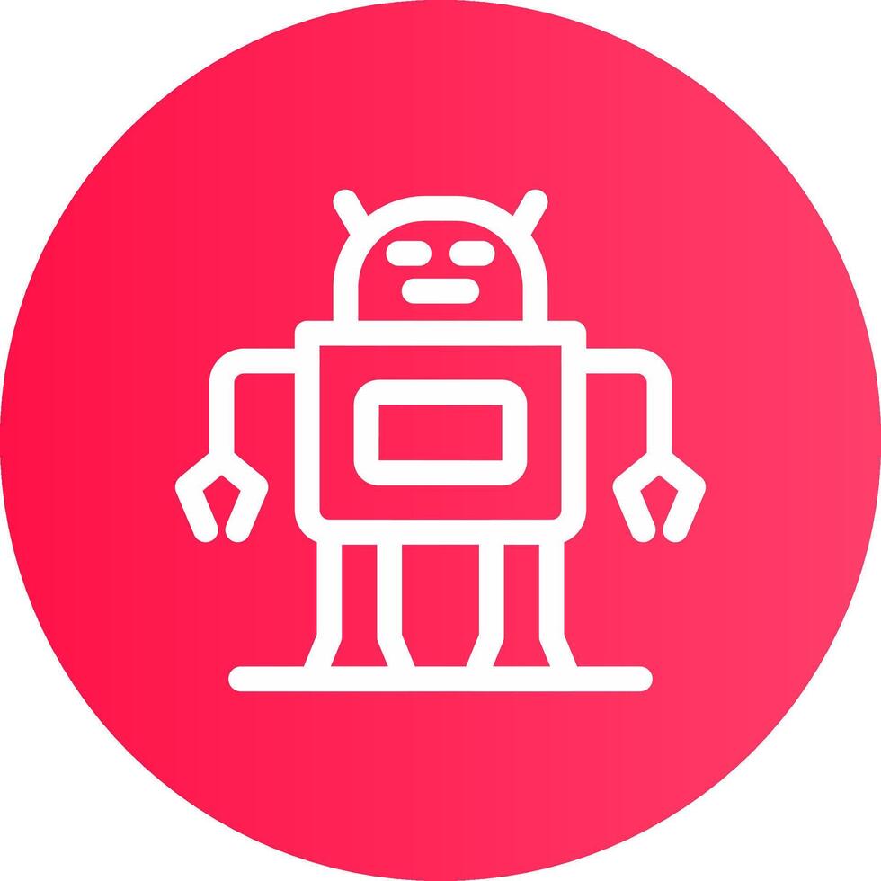 diseño de icono creativo robot vector