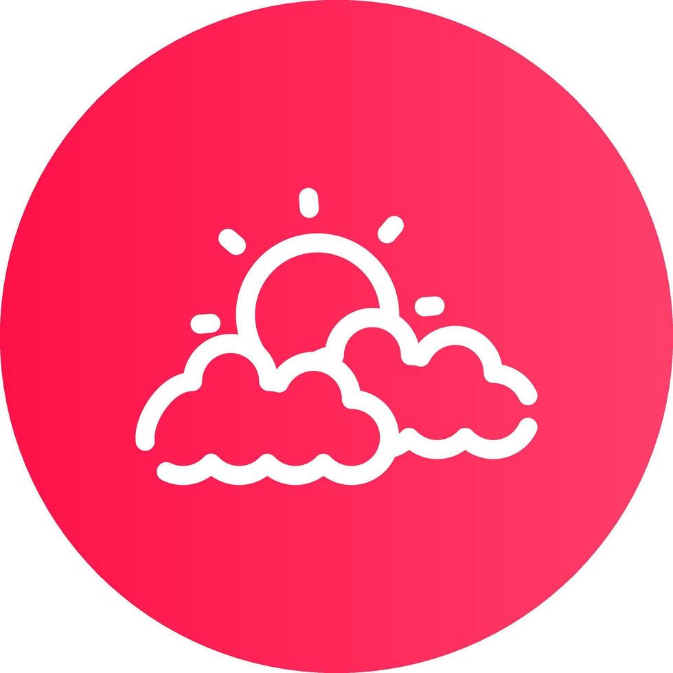 nublado día creativo icono diseño vector