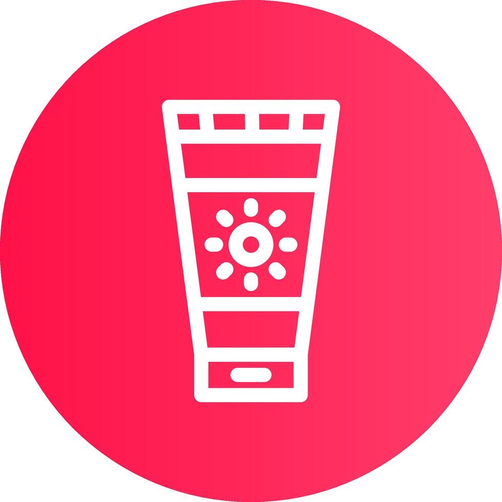Sunscreen Creative Icon Design vector