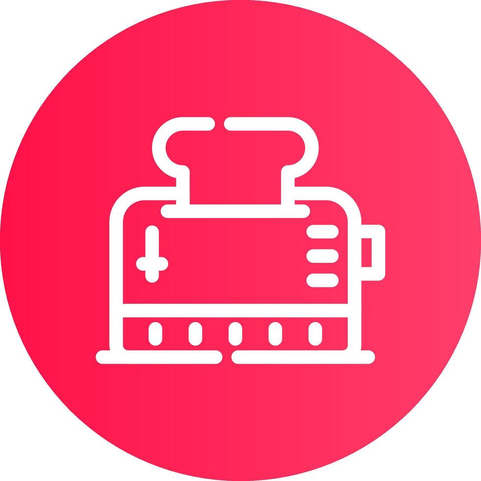 Toaster Creative Icon Design vector