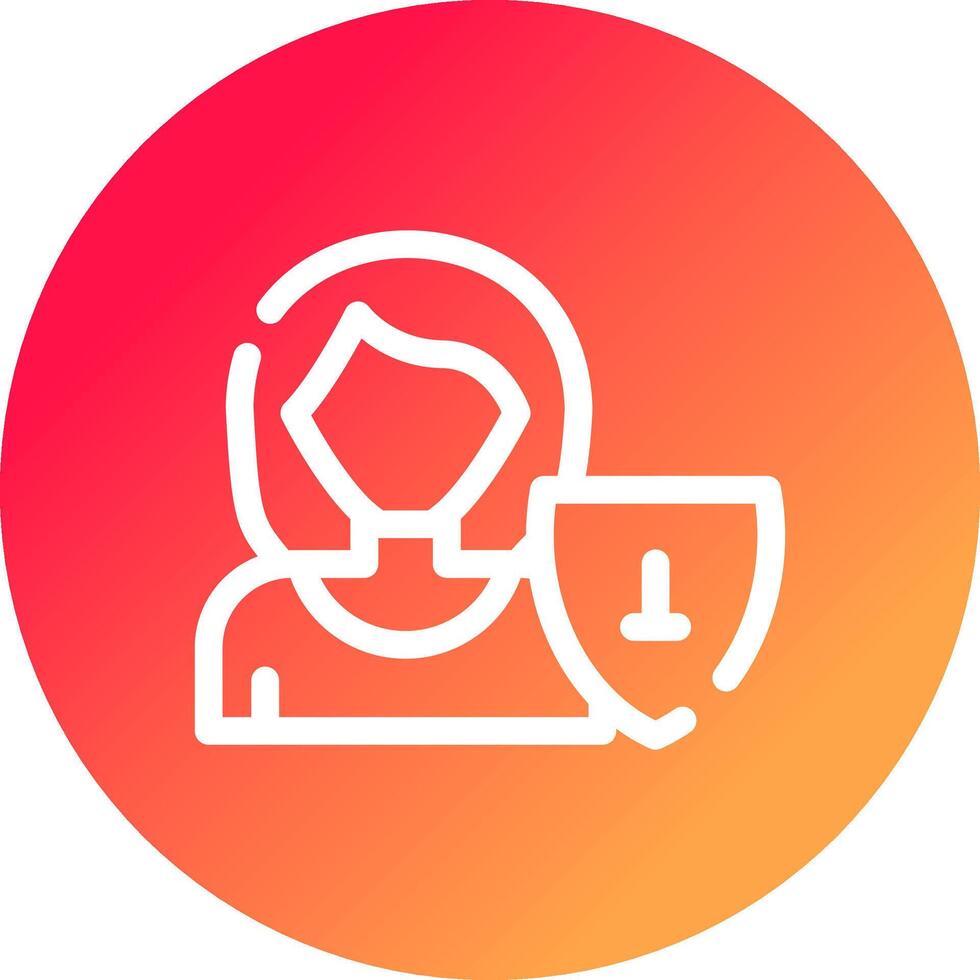 User Security Creative Icon Design vector