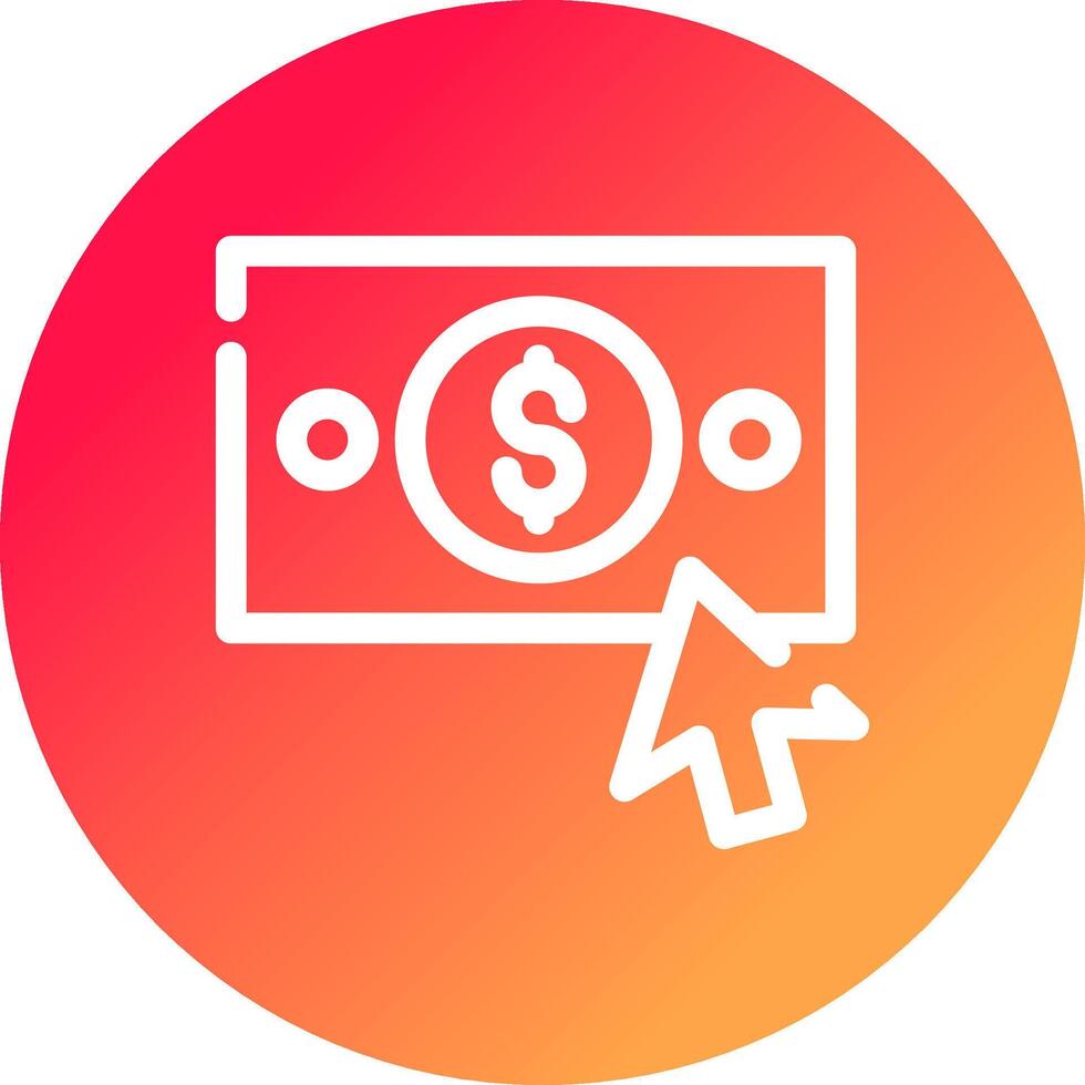 Pay Per Click Creative Icon Design vector