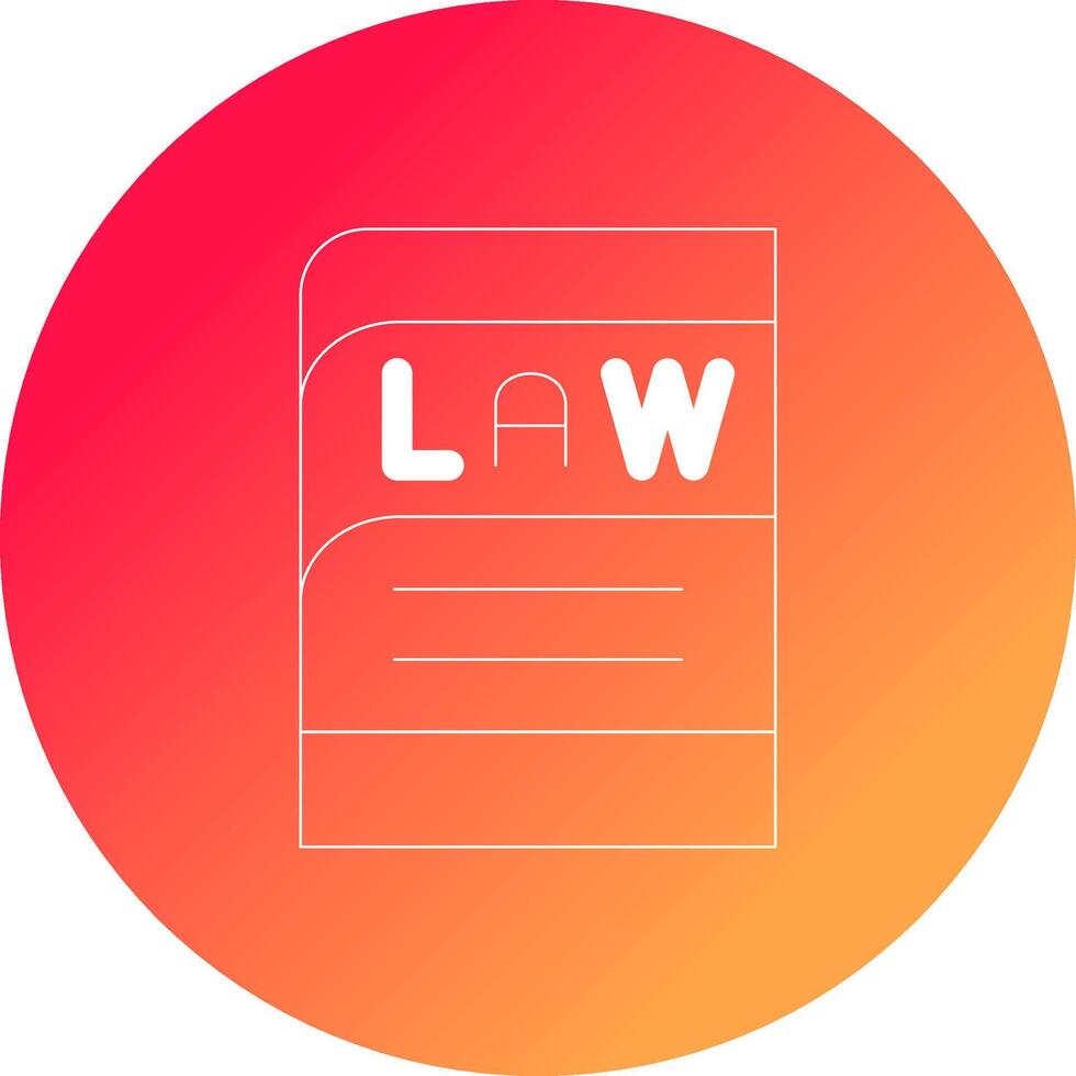 Law Book Creative Icon Design vector