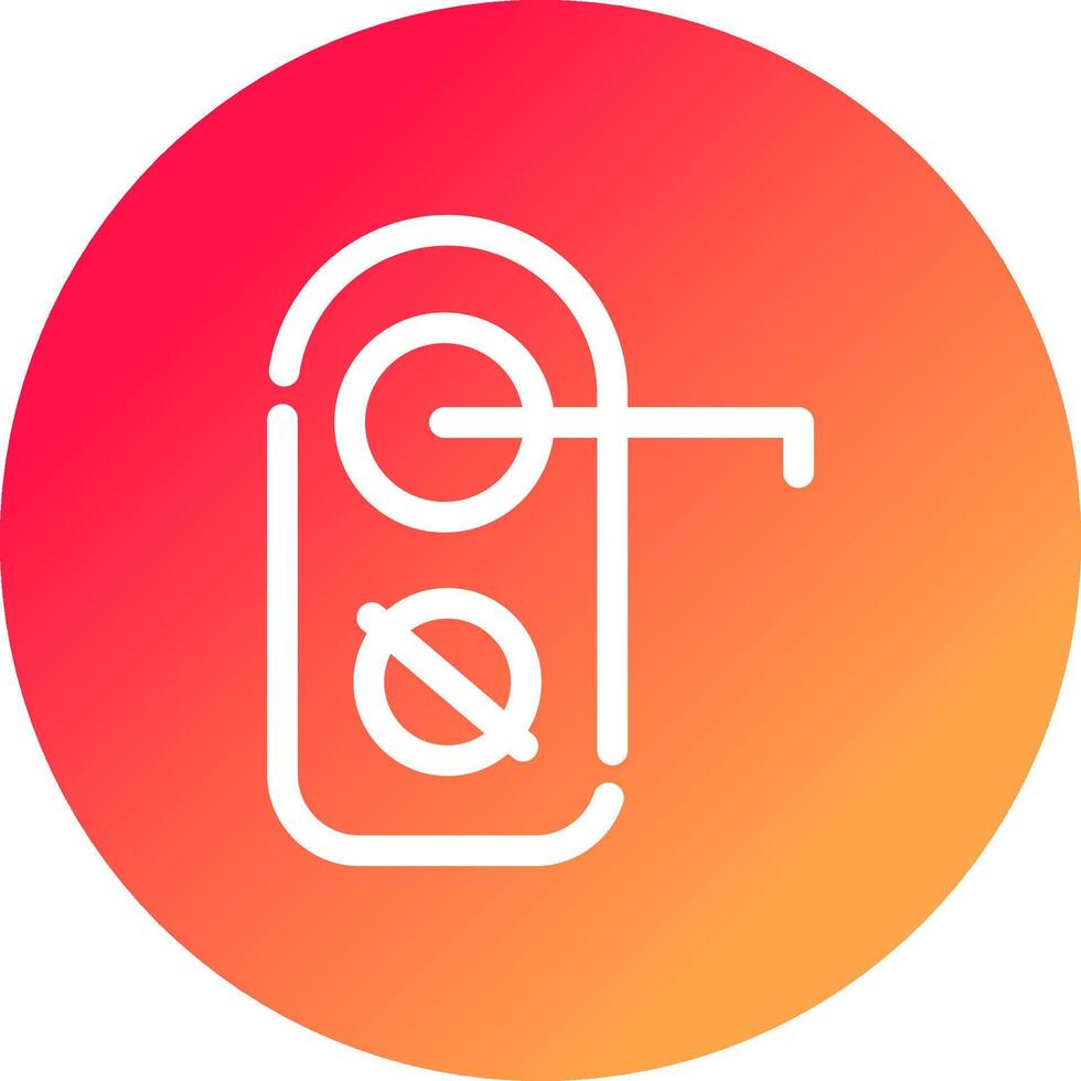 Do Not Disturb Creative Icon Design vector