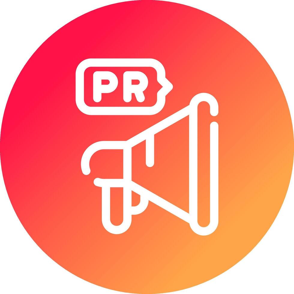 Public Relations Creative Icon Design vector