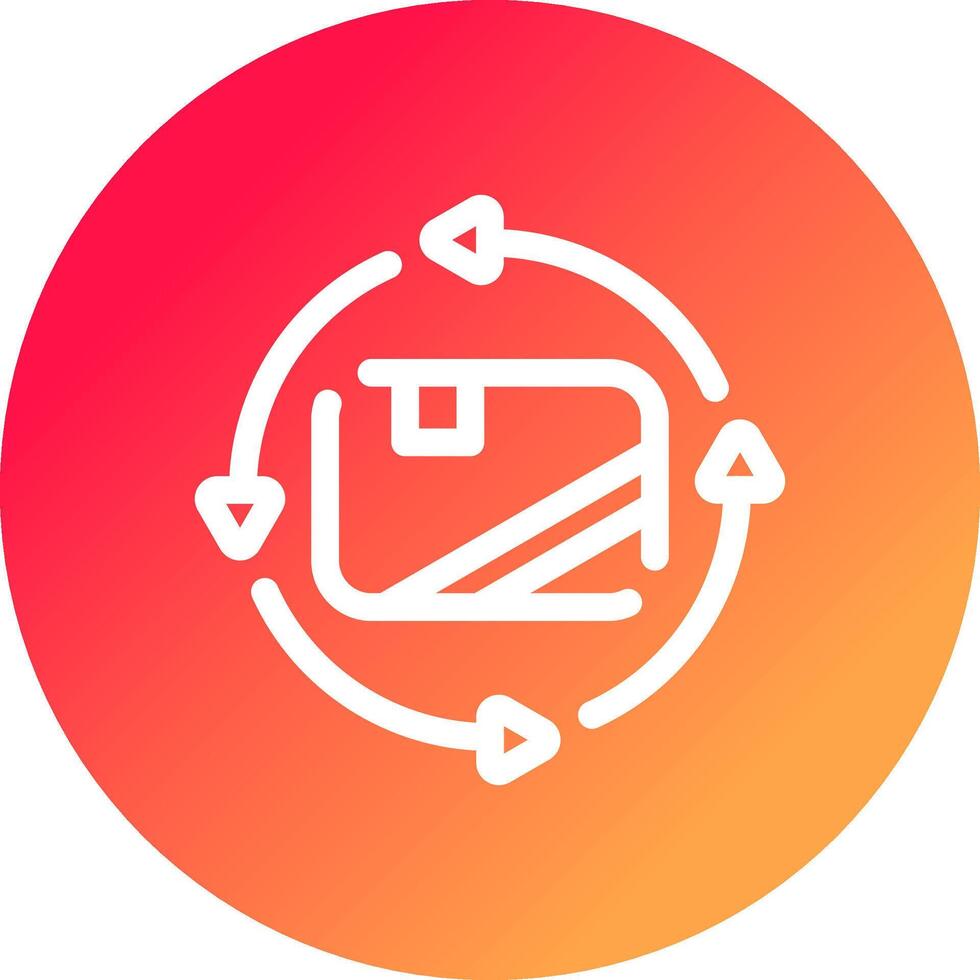 Product Life Cycle Creative Icon Design vector