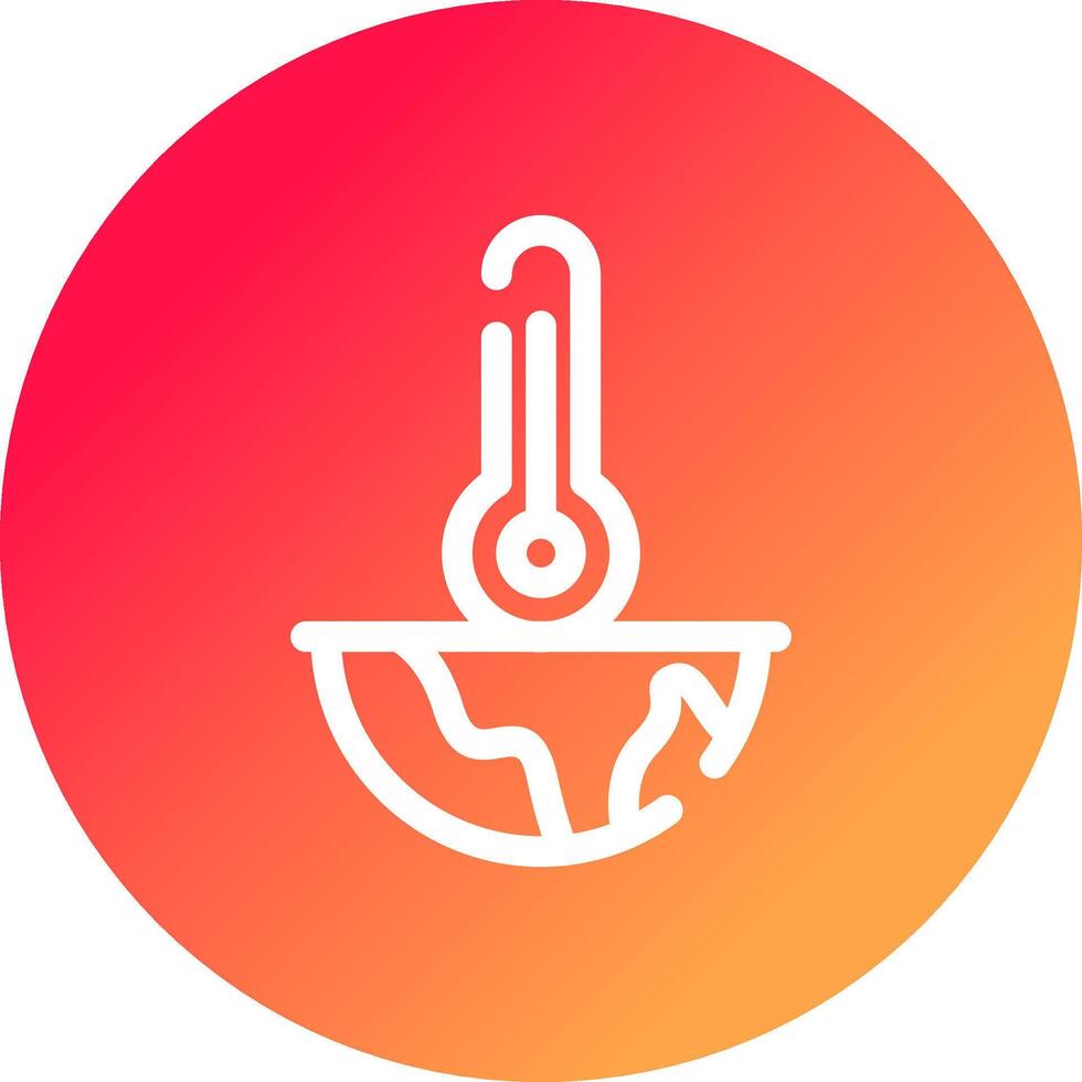 Global Warming Creative Icon Design vector