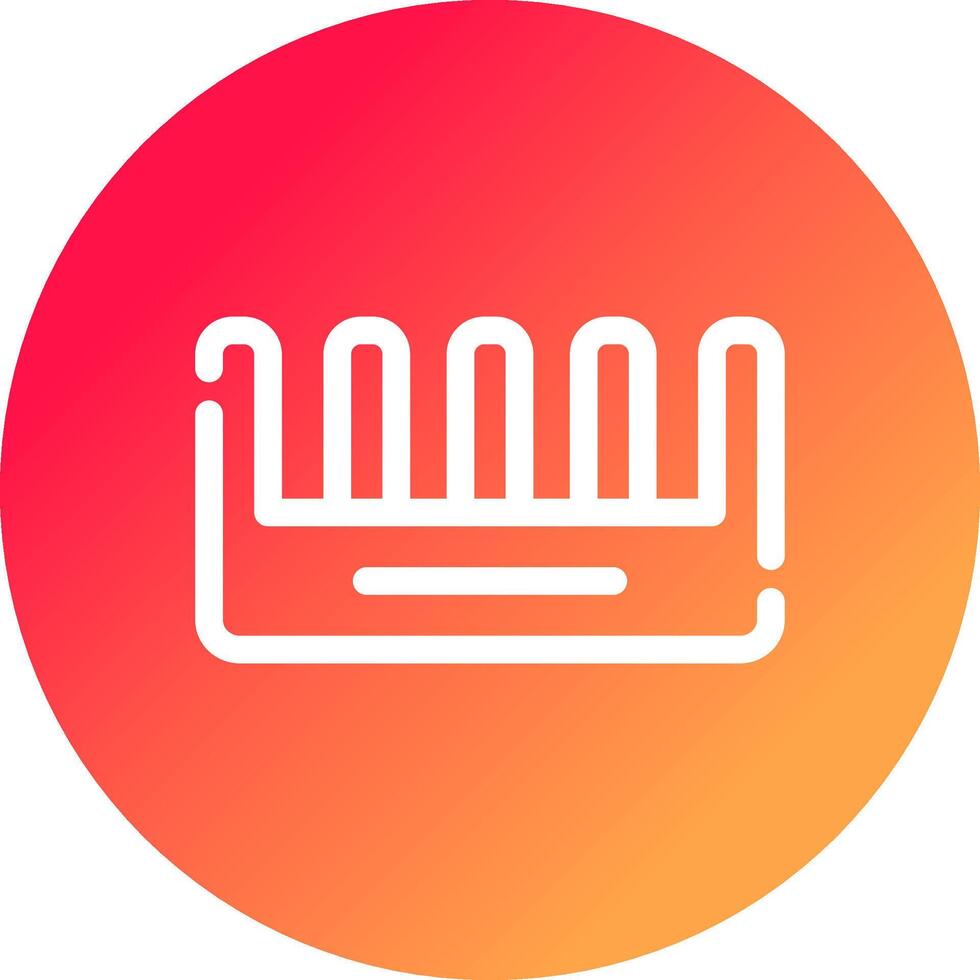 Comb Creative Icon Design vector