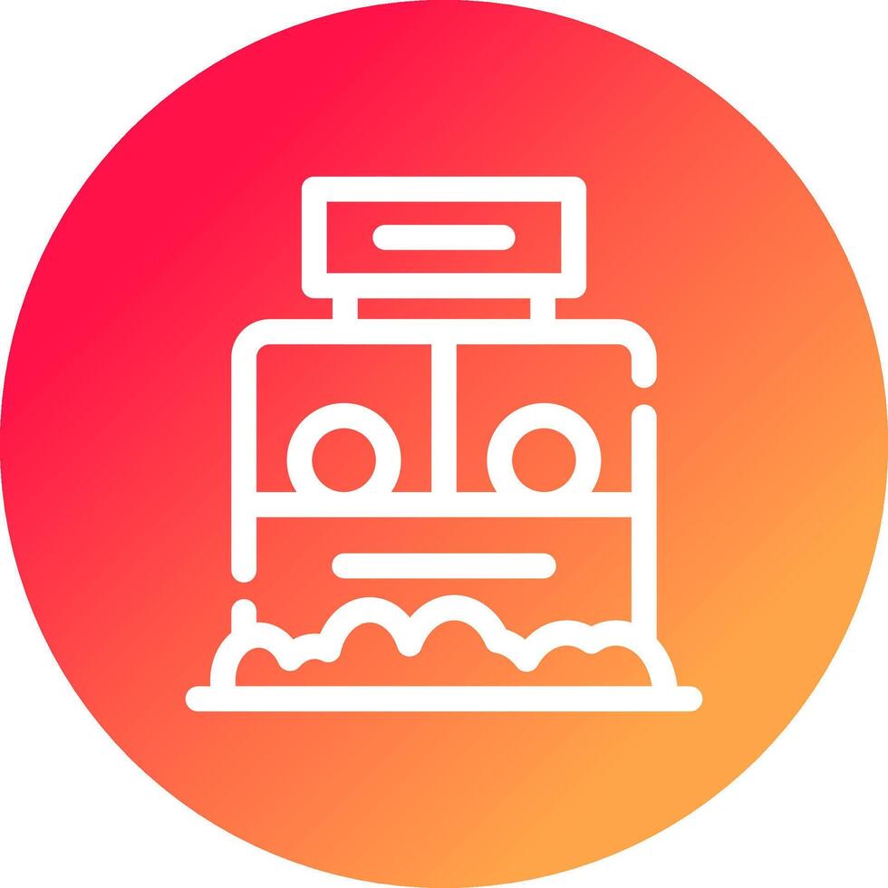 Ticket Box Creative Icon Design vector