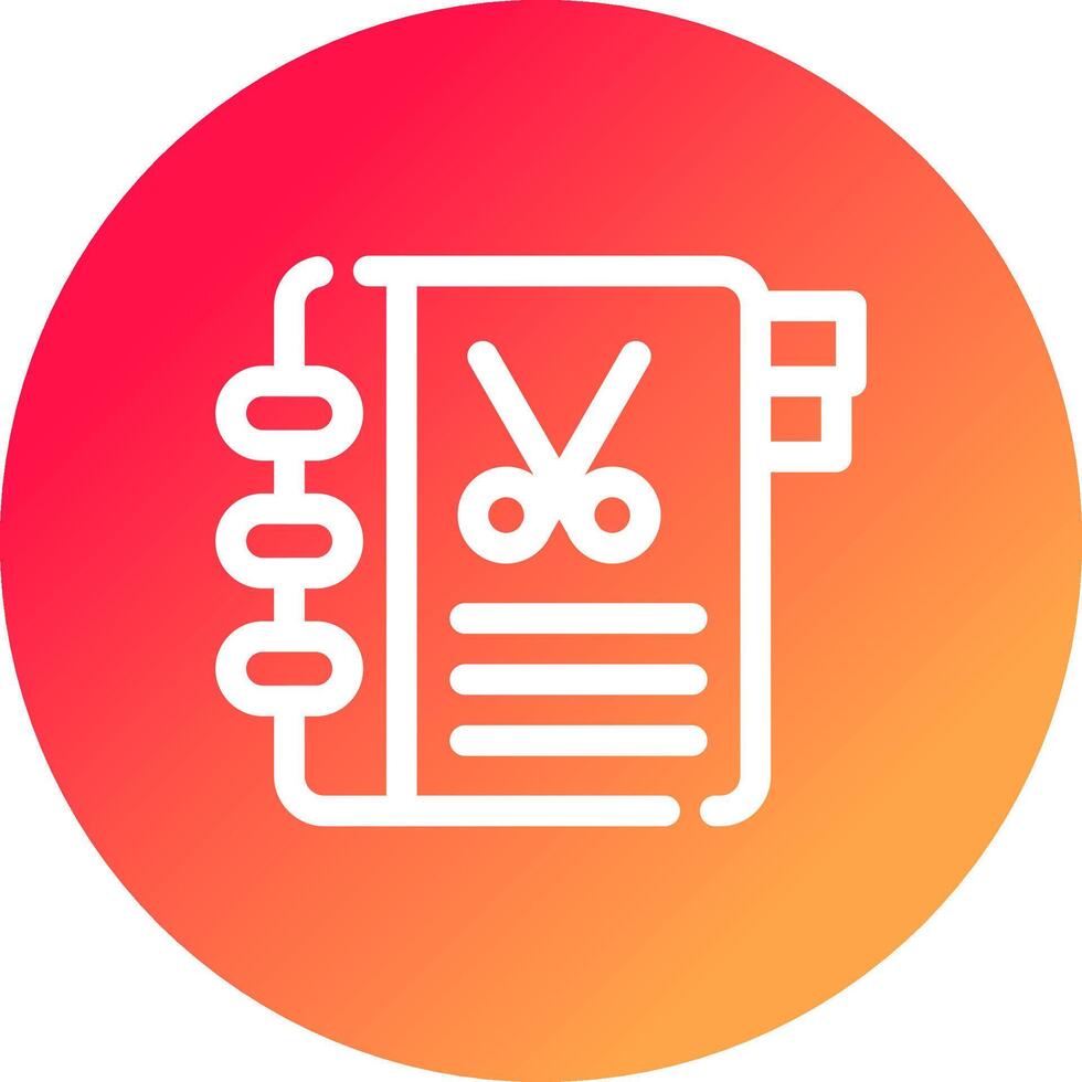 Agenda Creative Icon Design vector