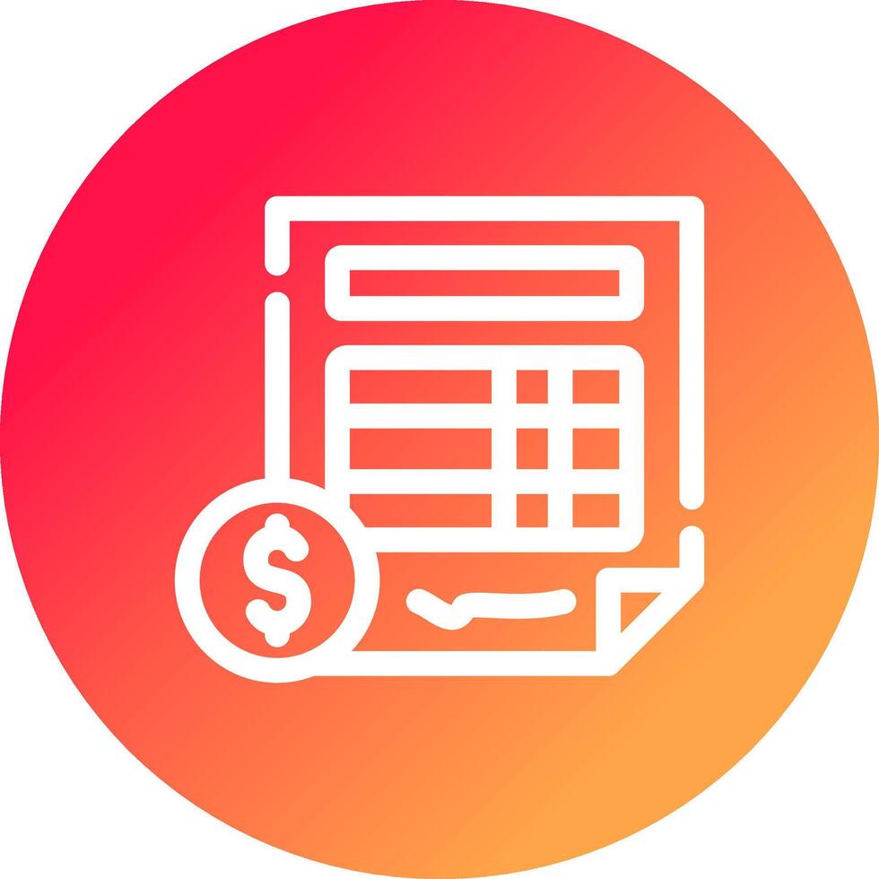 Invoice Creative Icon Design vector