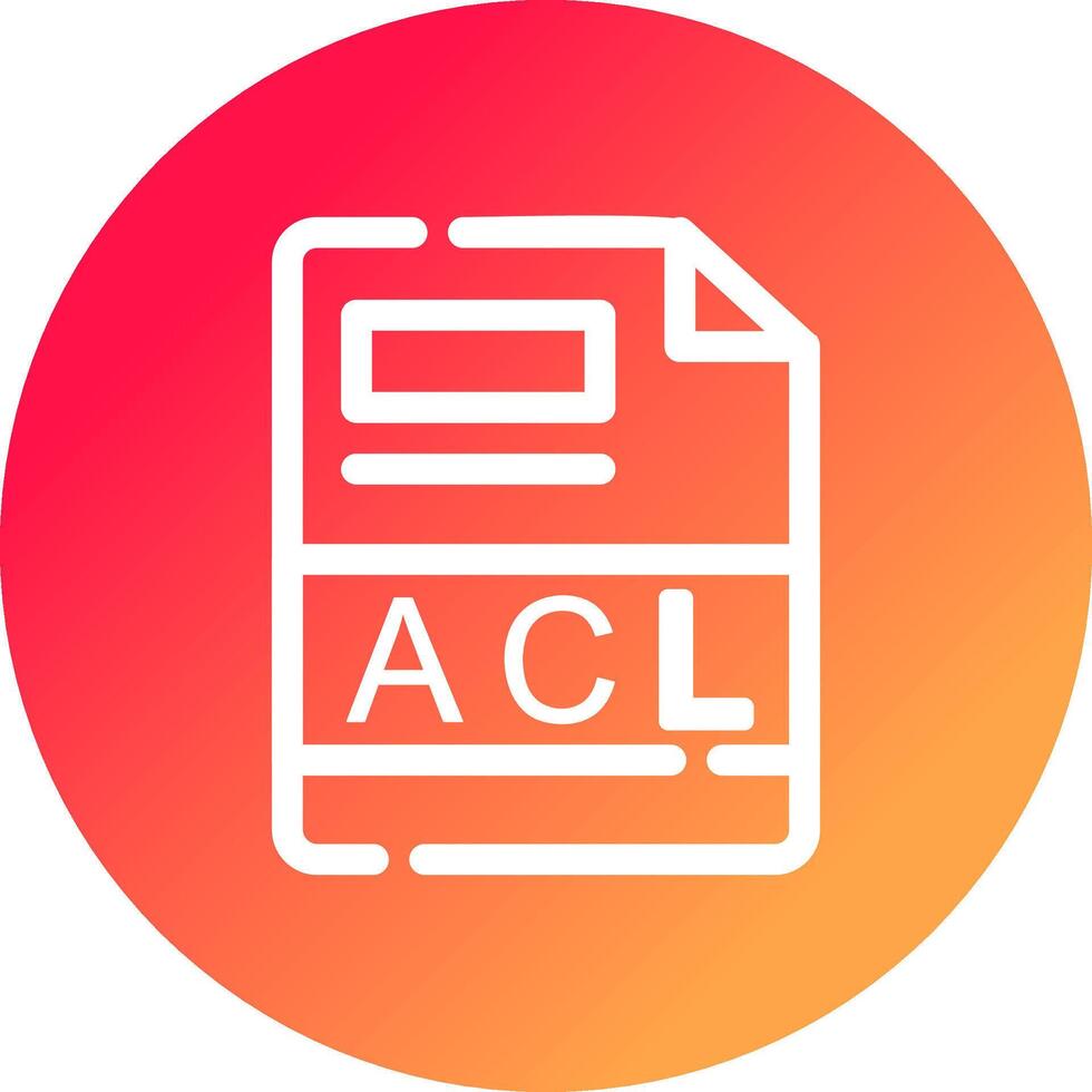 ACL Creative Icon Design vector