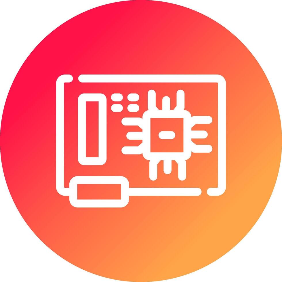 Circuit Board Creative Icon Design vector