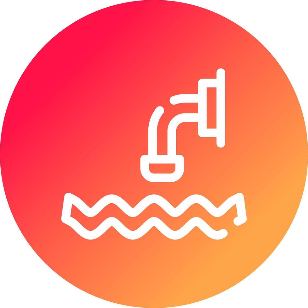 Waste Water Creative Icon Design vector