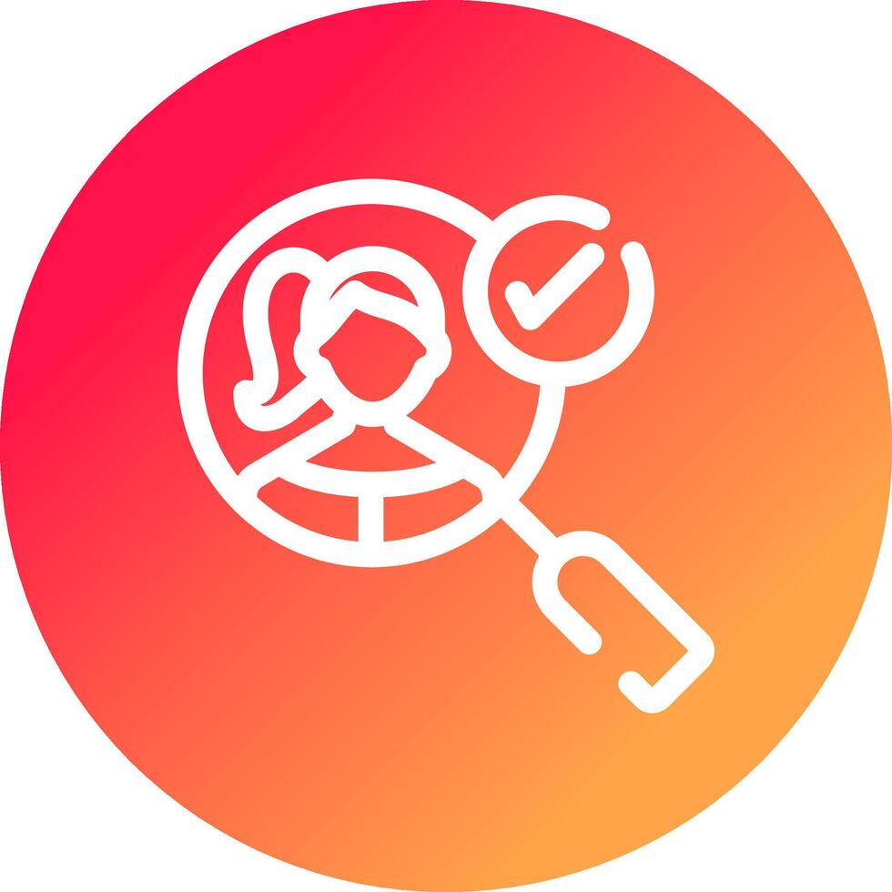 Customer Discovery Creative Icon Design vector