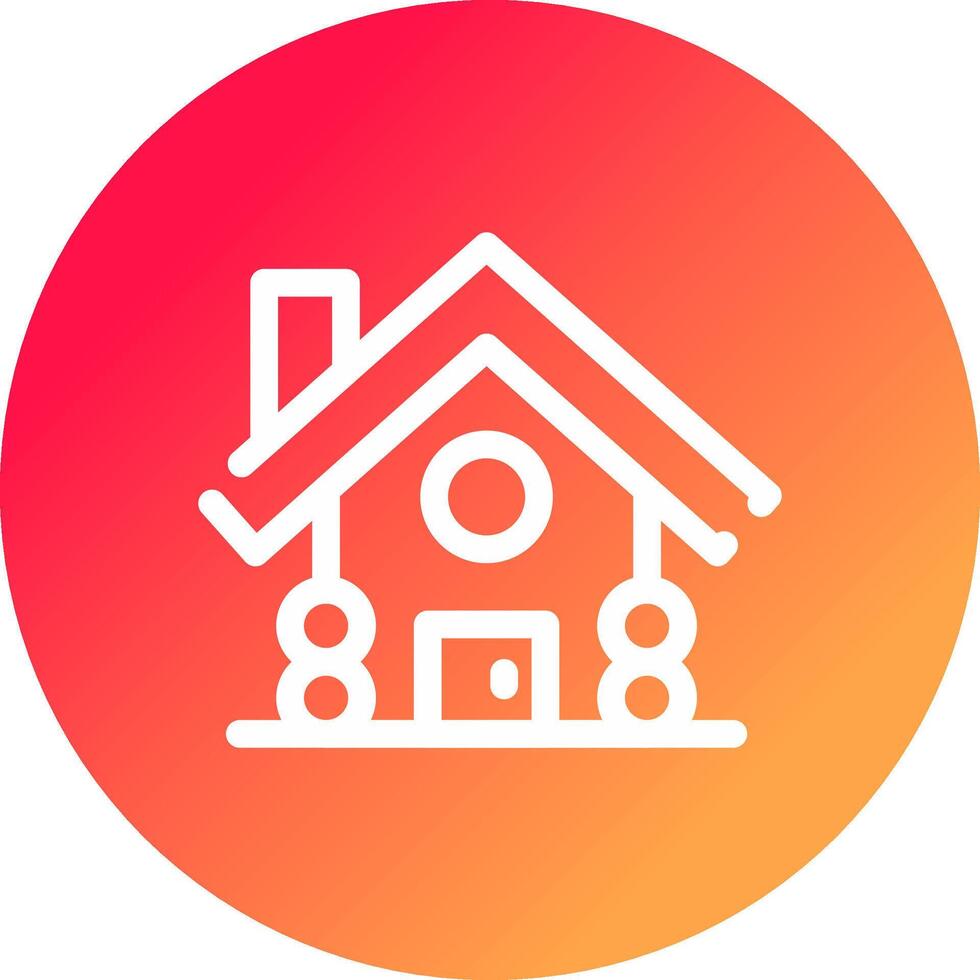 Cabin Creative Icon Design vector