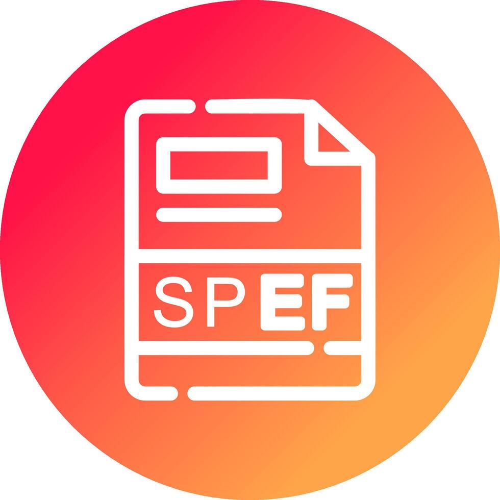 SPEF Creative Icon Design vector