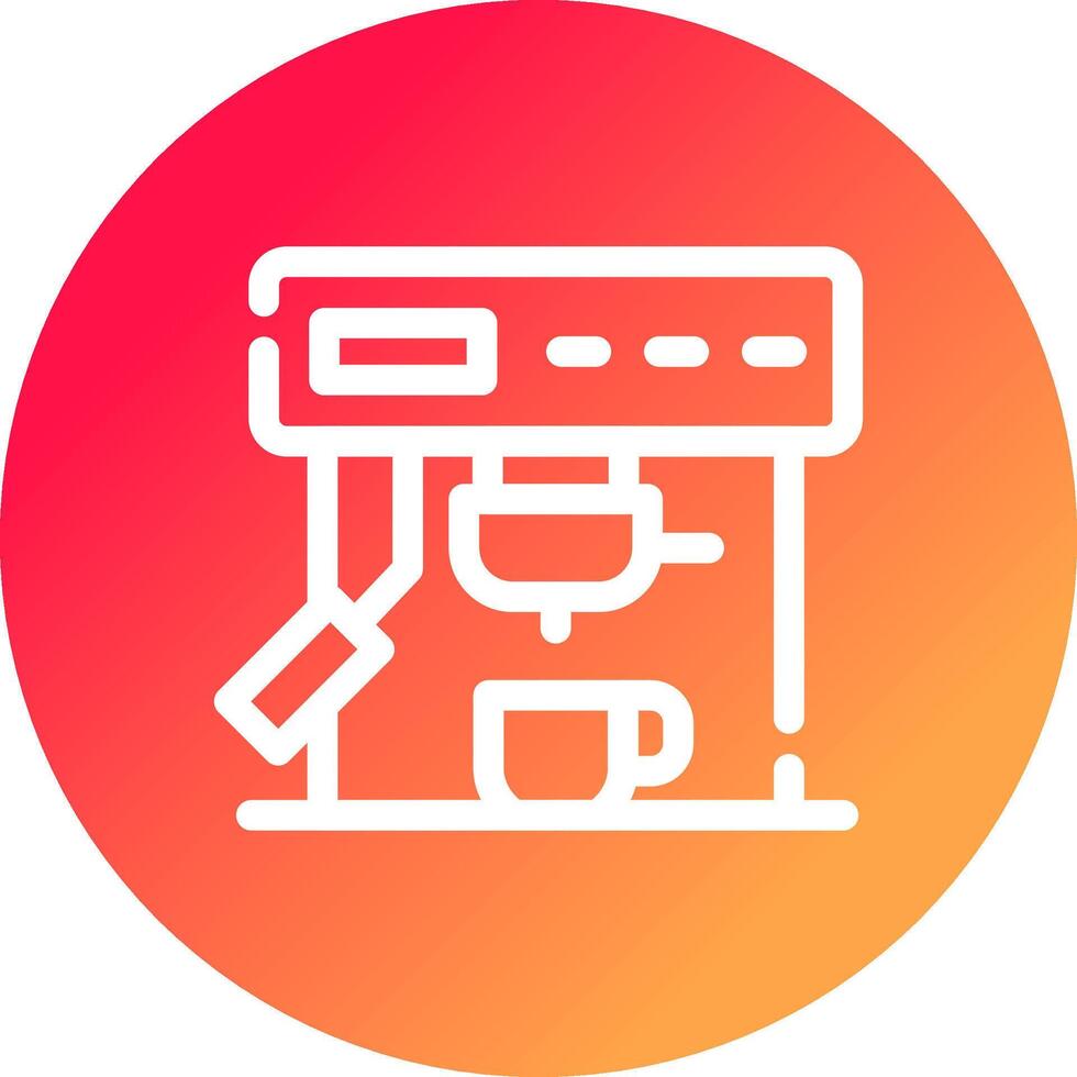 Coffee Machine Creative Icon Design vector