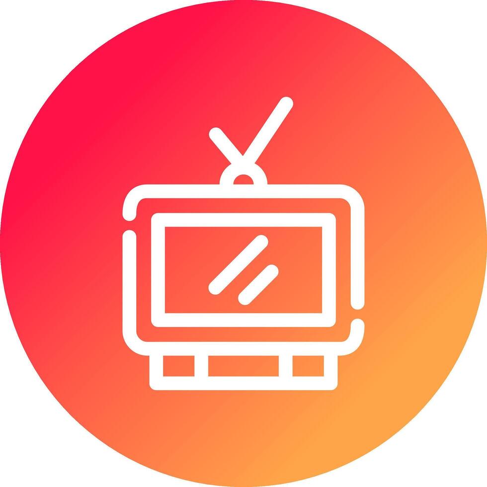 Television Creative Icon Design vector