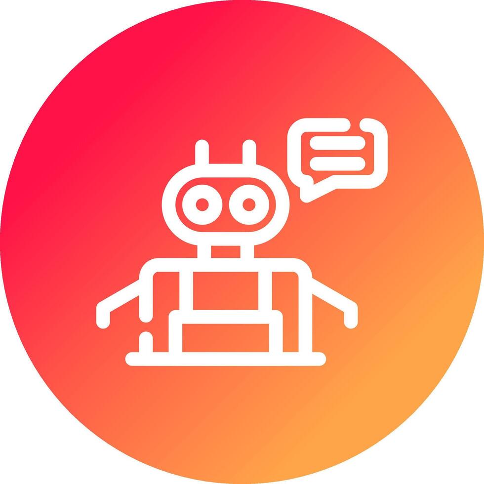 Chatbot Creative Icon Design vector