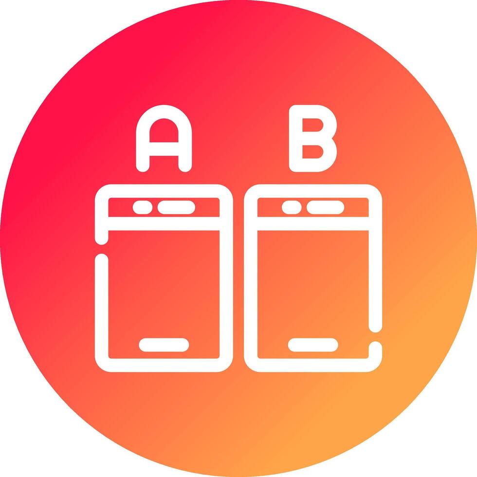 Ab Testing Creative Icon Design vector