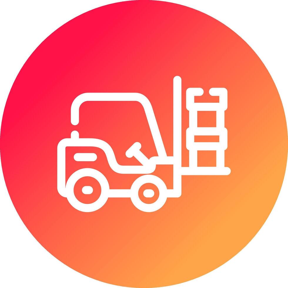 Forklift Creative Icon Design vector