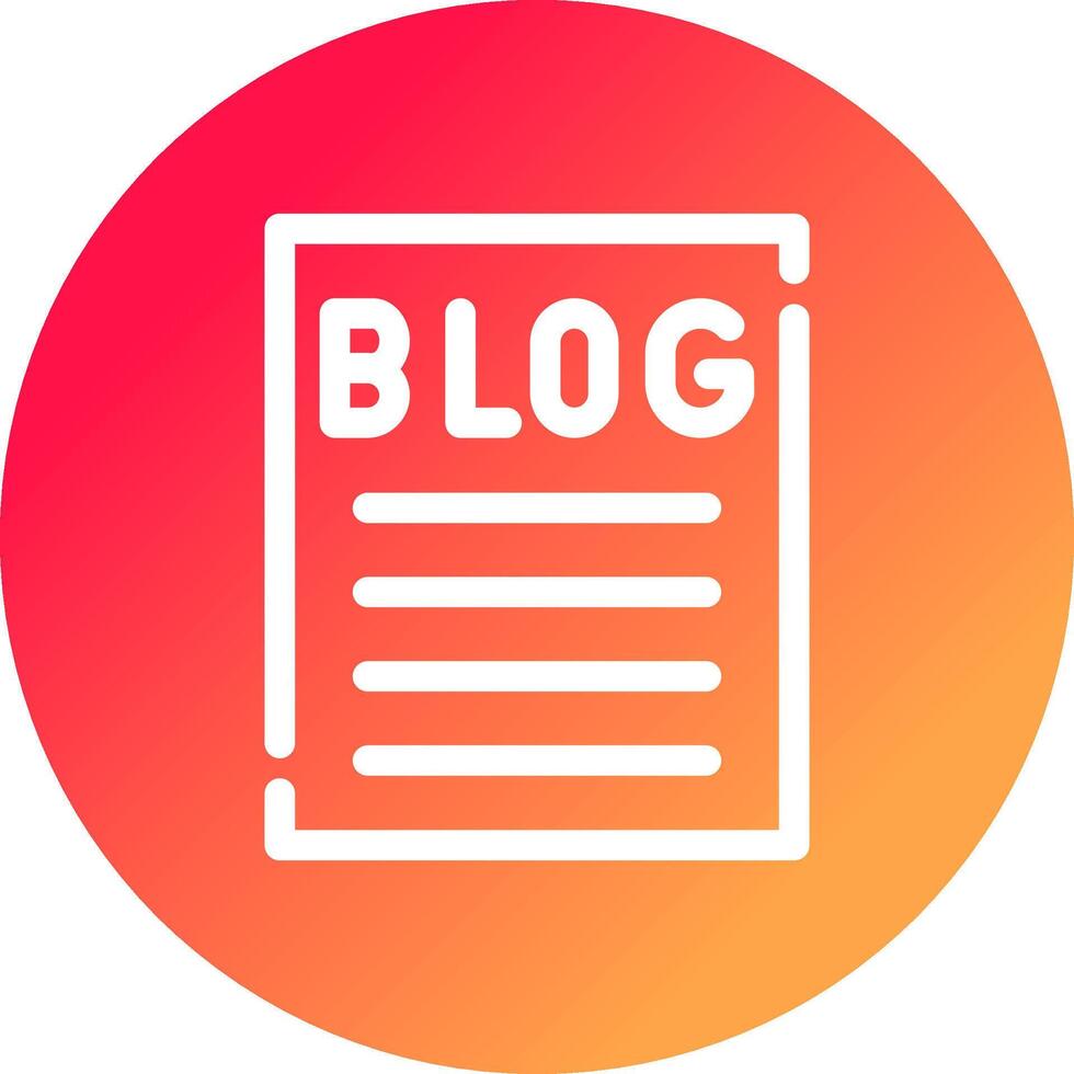 Blogging Creative Icon Design vector