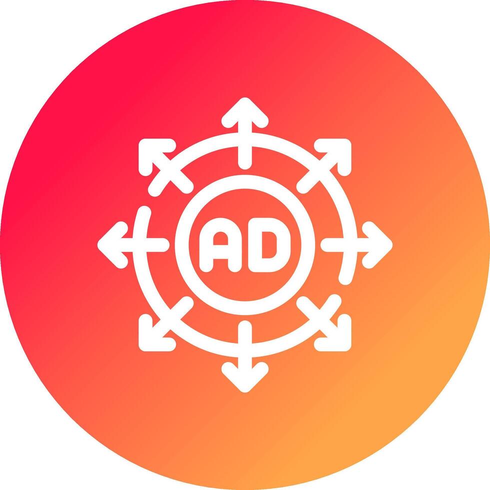 Advertising Submission Creative Icon Design vector
