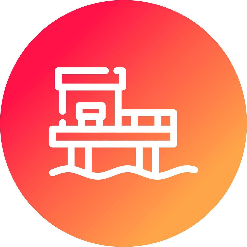 Dock Creative Icon Design vector