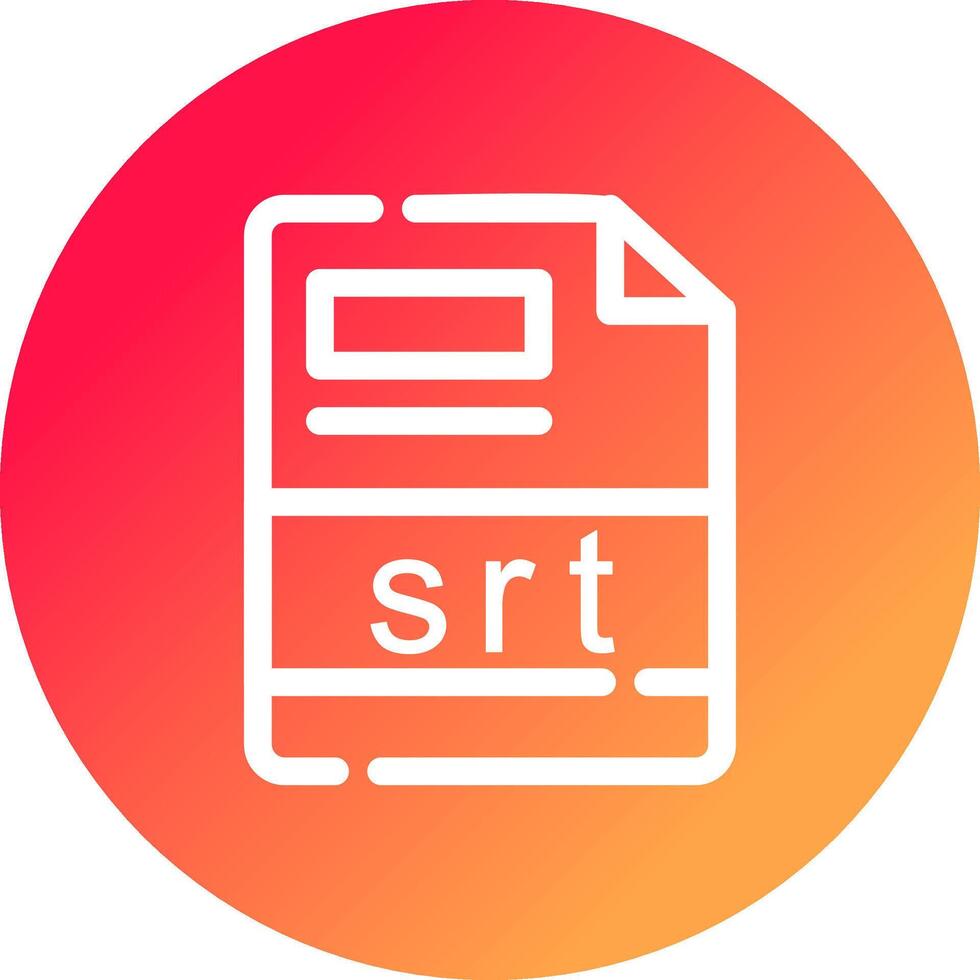 srt Creative Icon Design vector