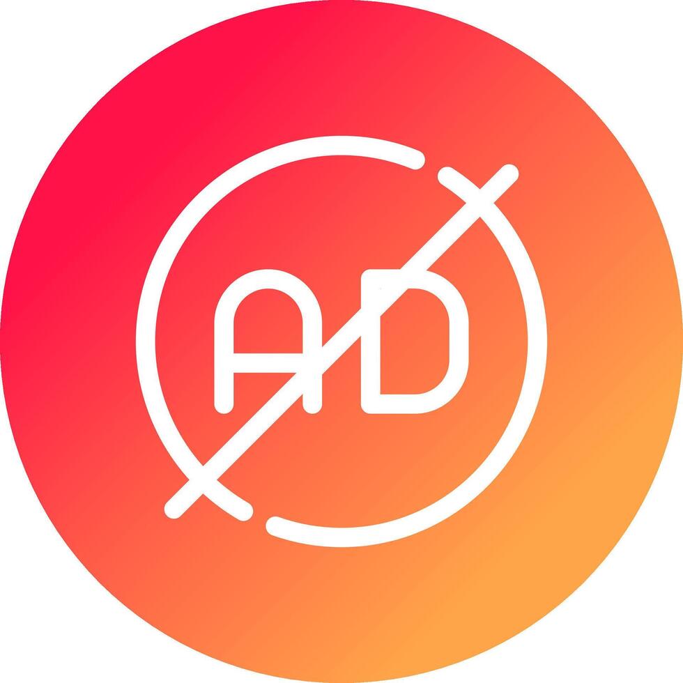 Ad Blocker Creative Icon Design vector